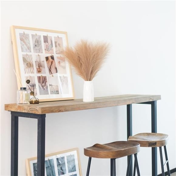 Pampas Grass Decor Fluffy Faux Pampas Grass 5 Stem 18"/45cm Pompous Grass Small - Picture 3 of 6